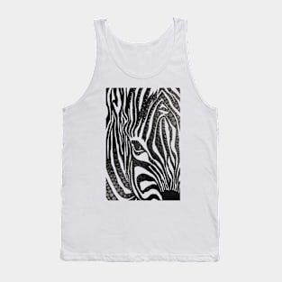 Black Zebra Tank Top